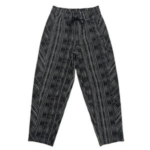 Athleta Arrival Pant Amara Stripe Black Ankle High Rise Joggers Casual Size 0